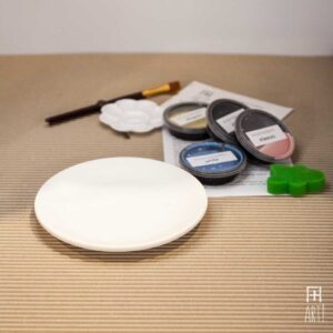 Ceramic painting to go kit plate