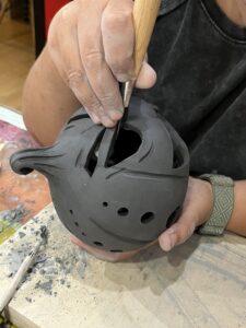 σεμινάριο κεραμικής Αθήνα - Pumpkin carving - κεραμική κολοκύθα , Γη Αρτ, Θησείο